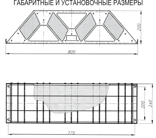 Сетчатый каплеуловитель чертеж